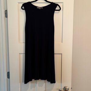 Donna Ricco Black Sleeveless A-Line Mini Dress